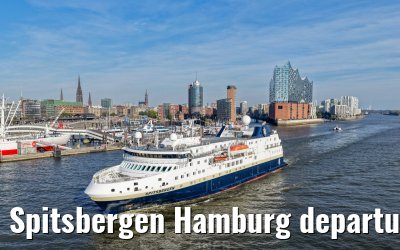 Spitsbergen Hamburg departure Elbphilharmonie and Landungsbruecken 05.10.2026
