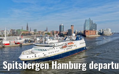 Spitsbergen Hamburg departure Elbphilharmonie and Landungsbruecken 05.10.2026