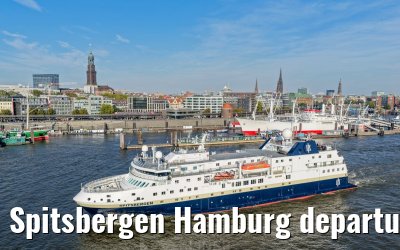 Spitsbergen Hamburg departure Elbphilharmonie and Landungsbruecken 05.10.2026