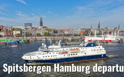 Spitsbergen Hamburg departure Elbphilharmonie and Landungsbruecken 05.10.2026