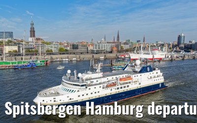 Spitsbergen Hamburg departure Elbphilharmonie and Landungsbruecken 05.10.2026