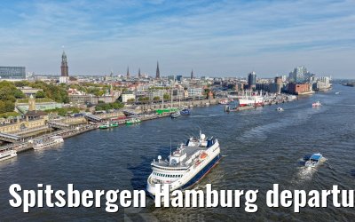 Spitsbergen Hamburg departure Elbphilharmonie and Landungsbruecken 05.10.2026