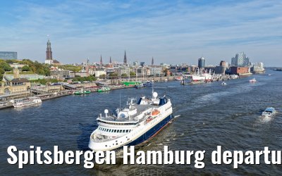 Spitsbergen Hamburg departure Elbphilharmonie and Landungsbruecken 05.10.2026