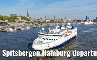 Spitsbergen Hamburg departure Elbphilharmonie and Landungsbruecken 05.10.2026