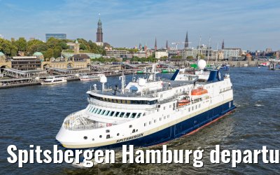 Spitsbergen Hamburg departure Elbphilharmonie and Landungsbruecken 05.10.2026