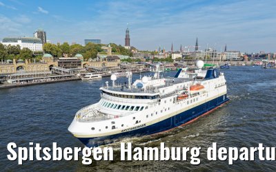 Spitsbergen Hamburg departure Elbphilharmonie and Landungsbruecken 05.10.2026