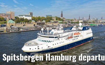 Spitsbergen Hamburg departure Elbphilharmonie and Landungsbruecken 05.10.2026