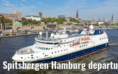 Spitsbergen Hamburg departure Elbphilharmonie and Landungsbruecken 05.10.2026