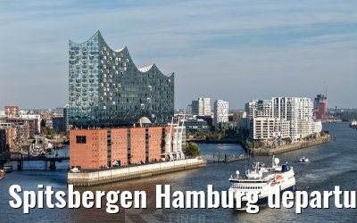 Spitsbergen Hamburg departure Elbphilharmonie and Landungsbruecken 05.10.2026
