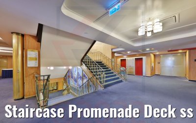 Staircase Promenade Deck ss Rotterdam