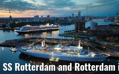 SS Rotterdam and Rotterdam in Rotterdam 30.05.2022