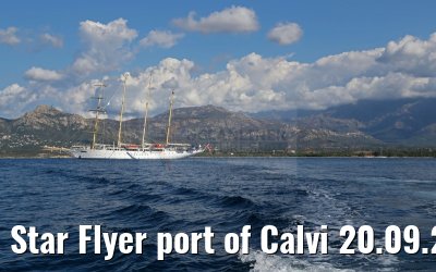 Star Flyer port of Calvi 20.09.2015