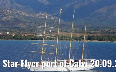 Star Flyer port of Calvi 20.09.2015