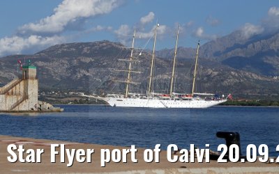 Star Flyer port of Calvi 20.09.2015