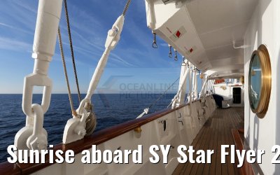 Sunrise aboard SY Star Flyer 22.09.2015