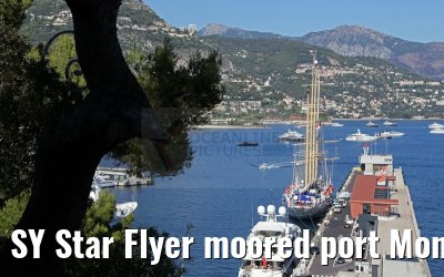 SY Star Flyer moored port Monaco 21.09.2015