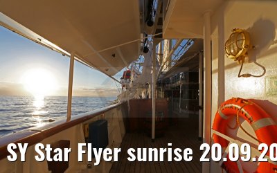 SY Star Flyer sunrise 20.09.2015