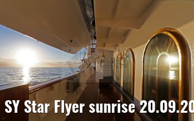 SY Star Flyer sunrise 20.09.2015