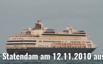Statendam am 12.11.2010 auslaufend Port Everglades