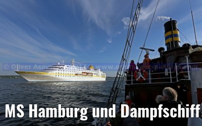 MS Hamburg und Dampfschiff Alexandra Flensburg 30.05.2014