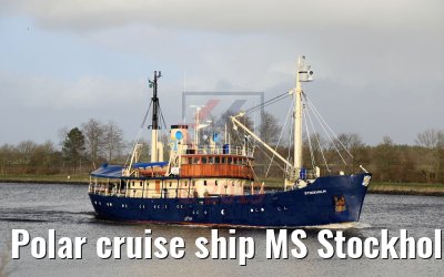 Polar cruise ship MS Stockholm 18.03.2019 Kiel Canal