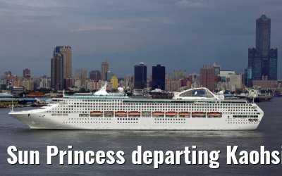 Sun Princess departing Kaohsiung, Taiwan, 23. May 2013