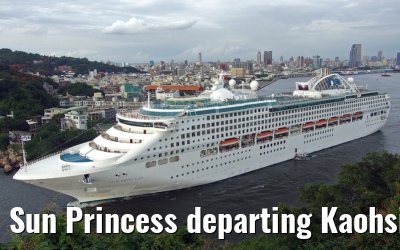 Sun Princess departing Kaohsiung, Taiwan, 23. May 2013
