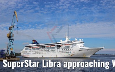 SuperStar Libra approaching Wismar 04.08.2018 (Photo: K. Kaulfuß)