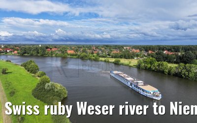Swiss ruby Weser river to Nienburg 12.08.2023
