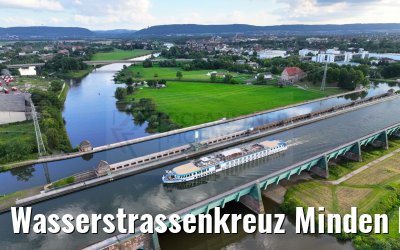 Wasserstrassenkreuz Minden MS Swiss Ruby 13.08.2023