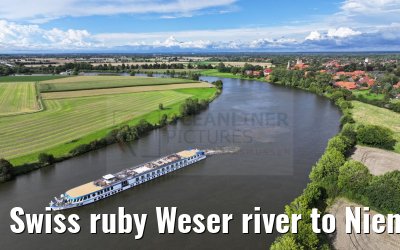 Swiss ruby Weser river to Nienburg 12.08.2023