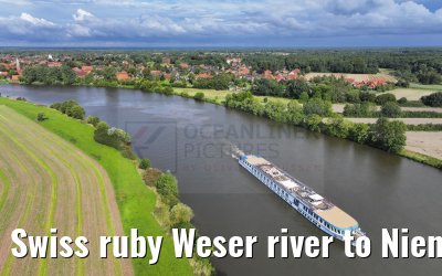 Swiss ruby Weser river to Nienburg 12.08.2023