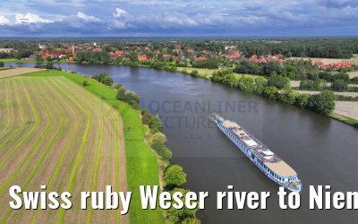Swiss ruby Weser river to Nienburg 12.08.2023