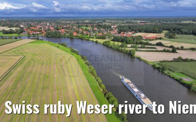 Swiss ruby Weser river to Nienburg 12.08.2023