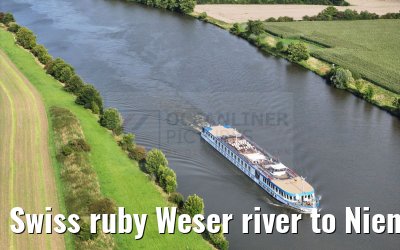 Swiss ruby Weser river to Nienburg 12.08.2023
