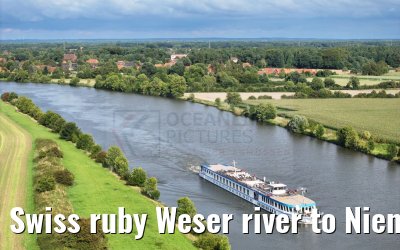 Swiss ruby Weser river to Nienburg 12.08.2023