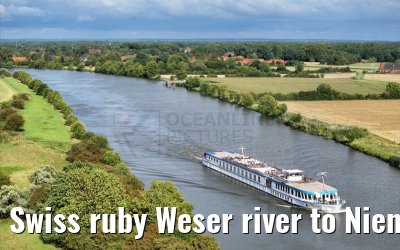 Swiss ruby Weser river to Nienburg 12.08.2023