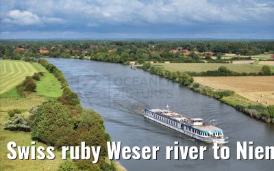Swiss ruby Weser river to Nienburg 12.08.2023