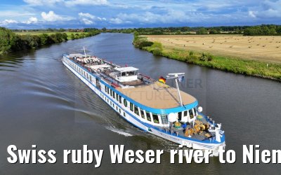 Swiss ruby Weser river to Nienburg 12.08.2023