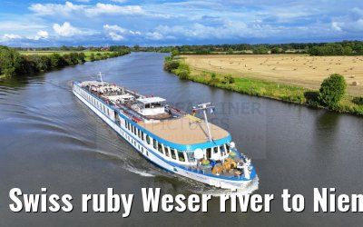 Swiss ruby Weser river to Nienburg 12.08.2023