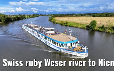 Swiss ruby Weser river to Nienburg 12.08.2023