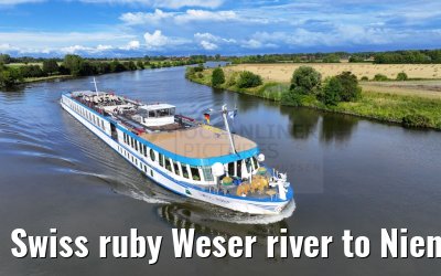 Swiss ruby Weser river to Nienburg 12.08.2023