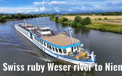Swiss ruby Weser river to Nienburg 12.08.2023