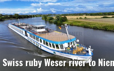 Swiss ruby Weser river to Nienburg 12.08.2023
