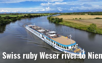Swiss ruby Weser river to Nienburg 12.08.2023