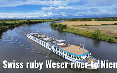 Swiss ruby Weser river to Nienburg 12.08.2023