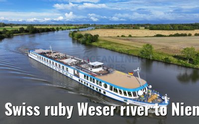 Swiss ruby Weser river to Nienburg 12.08.2023