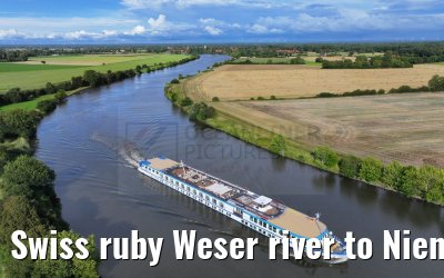 Swiss ruby Weser river to Nienburg 12.08.2023