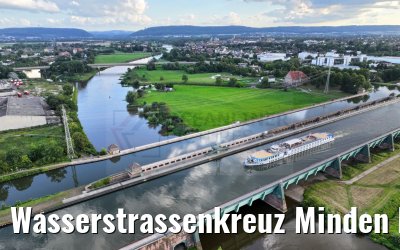 Wasserstrassenkreuz Minden MS Swiss Ruby 13.08.2023