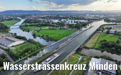 Wasserstrassenkreuz Minden MS Swiss Ruby 13.08.2023